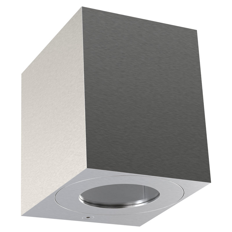 Grey 2 - Bulb 10.4cm H Integrated LED Outdoor Flush Mount