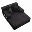 Canapé-lit convertible avec poche de rangement et coussins, 54 po de largeur-131249720