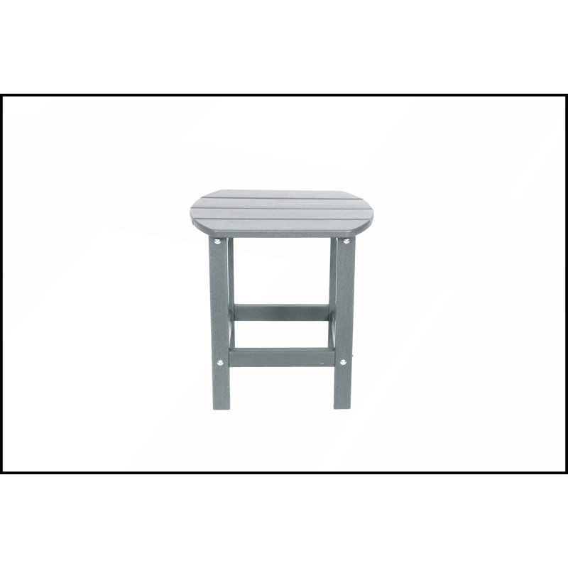 Table d'appoint carrée Adirondack pour extérieur, table de patio, table de bout en PEHD pour jardin, terrasse, piscine, porche ou pelouse