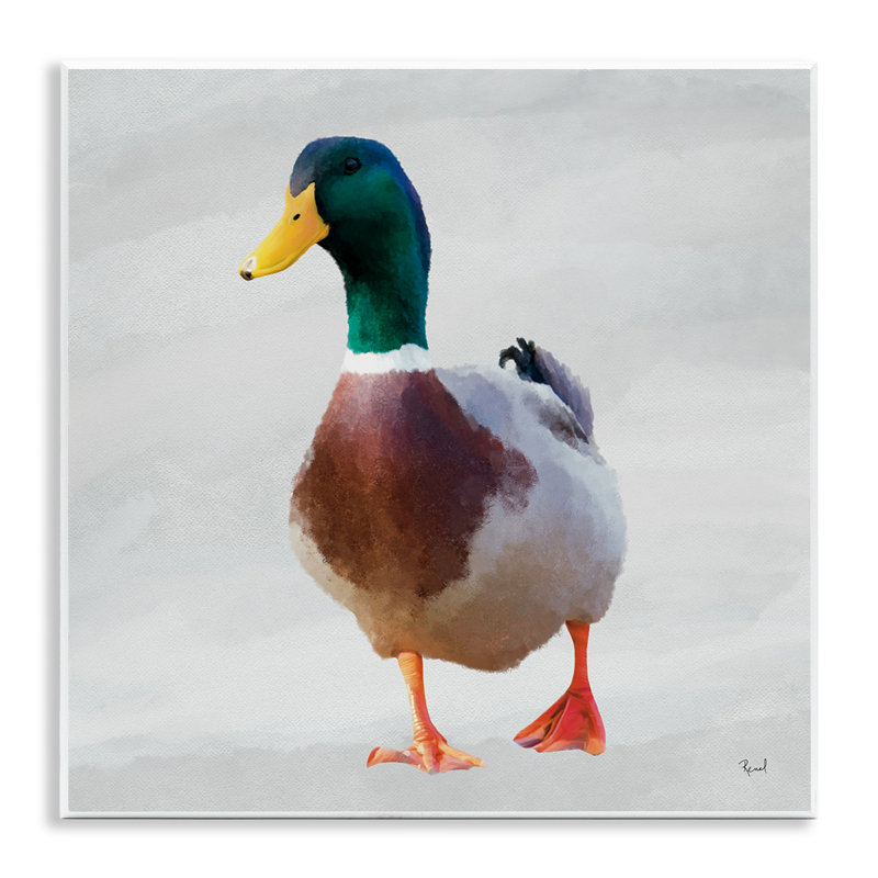 Plaque murale Mallard Duck Squawking, design par Renel Peters