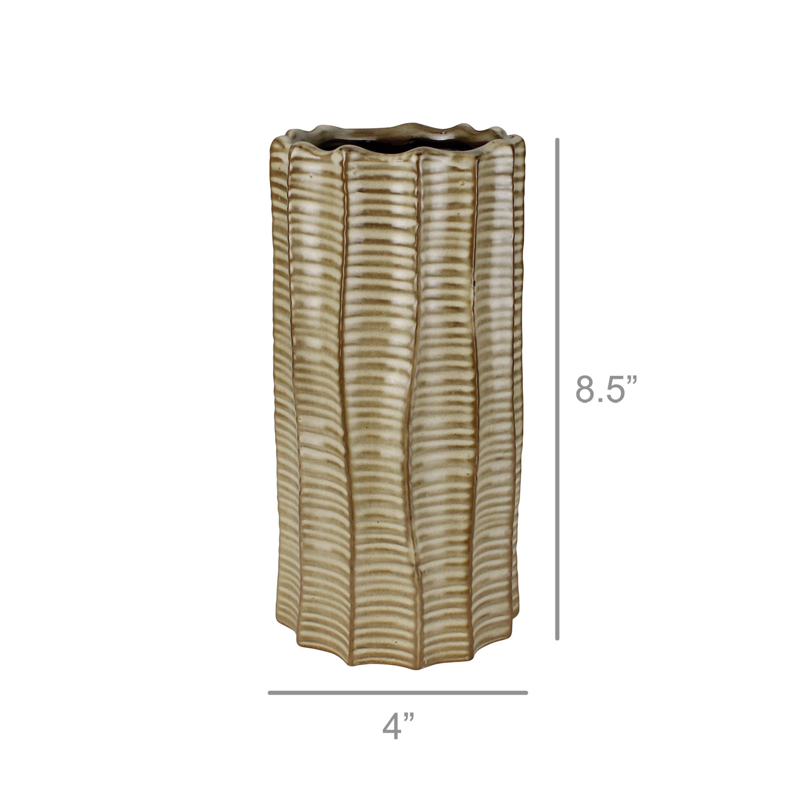 Bedoya 8.5'' Ceramic / Porcelain Table Vase