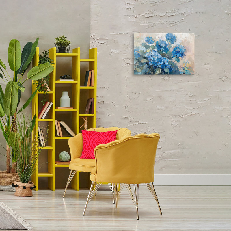  Impression sur toile Blue Hydrangeas Impression par LSR Design Studio, H 16 po x l 24 po