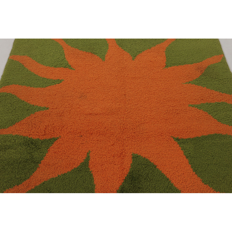 Scandinavian One-of-a-Kind 4'9x5'1 Hand Knotted Area Rug