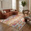 Tapis jaune à motif abstrait Kymiere-13680652
