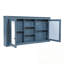 Armoire de rangement murale à miroir avec tablettes réglables-230473756
