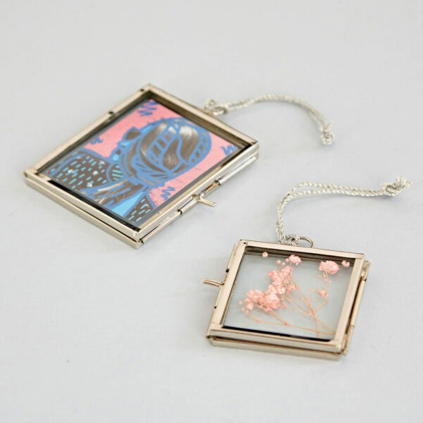 Single Picture Frame Metal Picture Frame, Silver, 8.2cm x 7.5cm