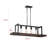 Farra 4 - Light Brown/Black Kitchen Island Pendant