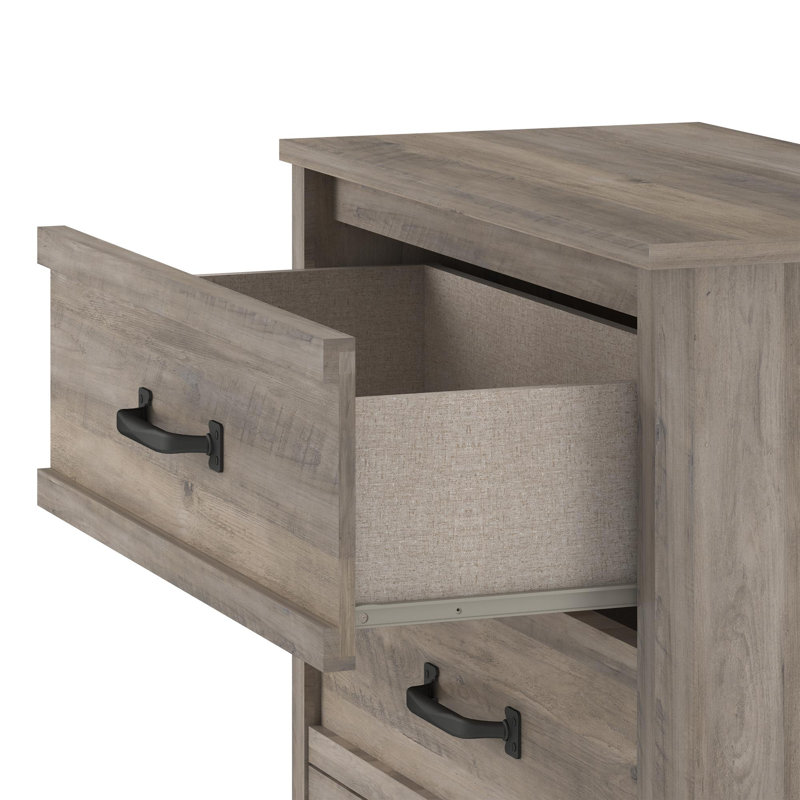 Commode 5 tiroirs l 30,91 po Millom, Chêne gris