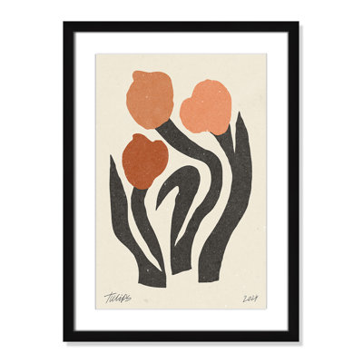 Imprimé de fleurs modernes par NKTN