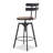 Industrial-Style Height-Adjustable Bar Stool