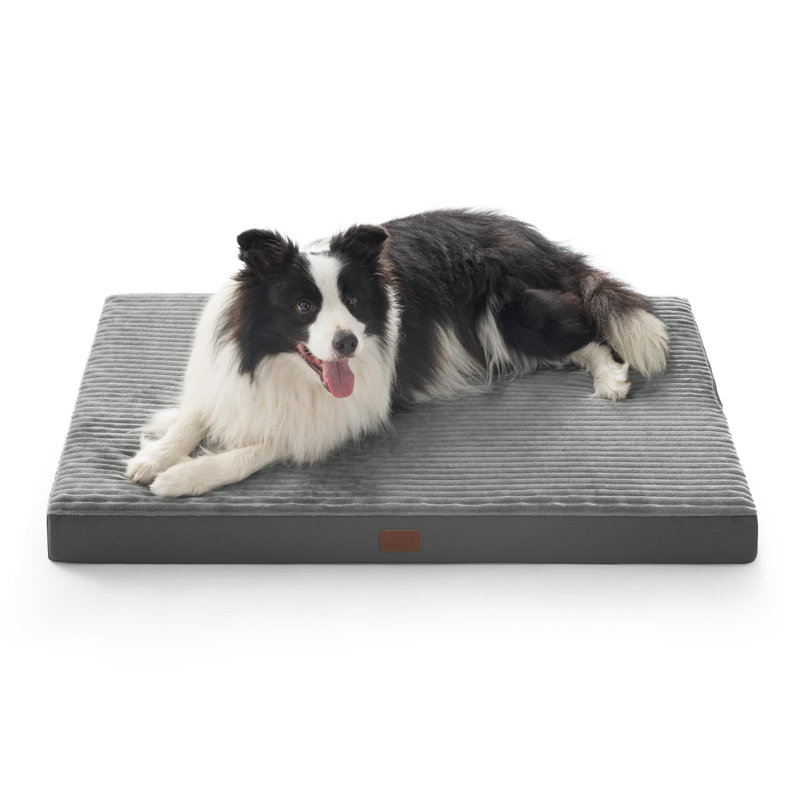 Lit pour chien ComfyFleece Cosy Crate, Gris anthracite, Très grand (H 3,3 po x l 41 po x P 27 po)