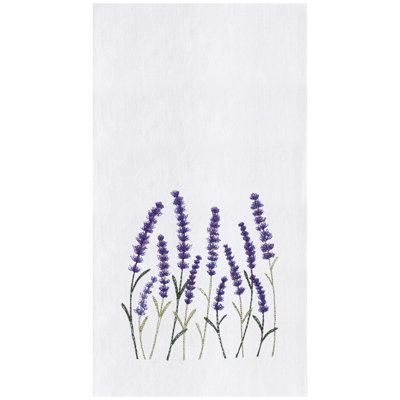 Débarbouillette brodée Lavender Fields Kitchen and Bathroom