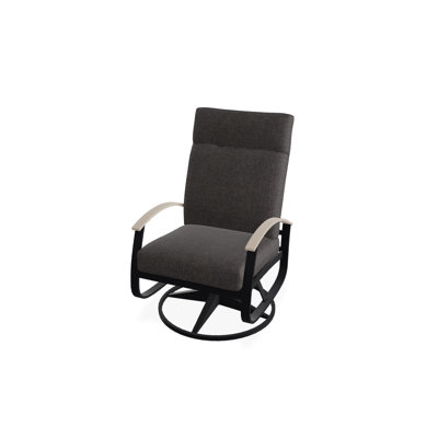 Chaise de patio pivotante avec coussins Askar