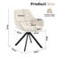 59cm Wide Upholstered Metal Side Chair-1793750026