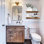 Ensemble de 2 tablettes flottantes pour salle de bain