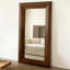 Miroir pleine longueur rétro en bois massif de style français et miroir sur pied-129936540
