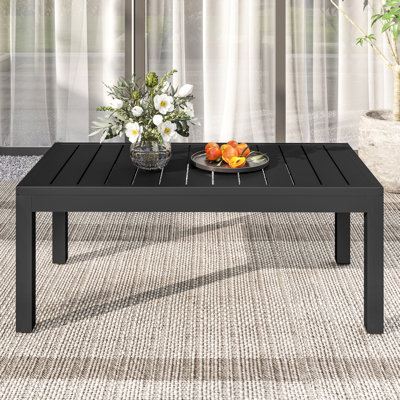 Table basse d'extérieur en métal
