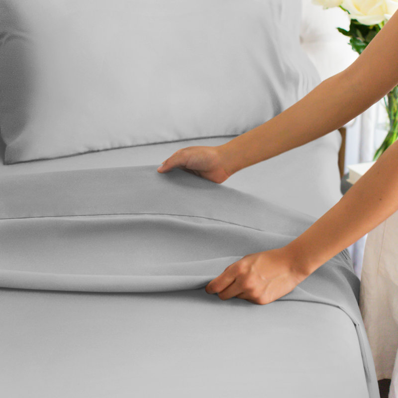 Ensemble de draps de qualité supérieure, doux et infroissables - Ensemble de draps de luxe ultra doux et de qualité supérieure