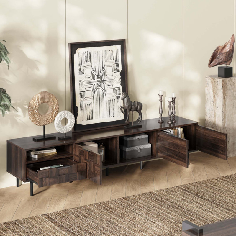 78 " Mid Century Modern TV Stand For 65+ Inch Tvs