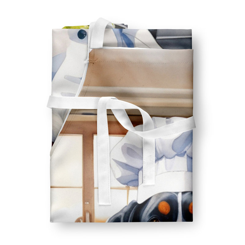 No Pattern Bib Apron