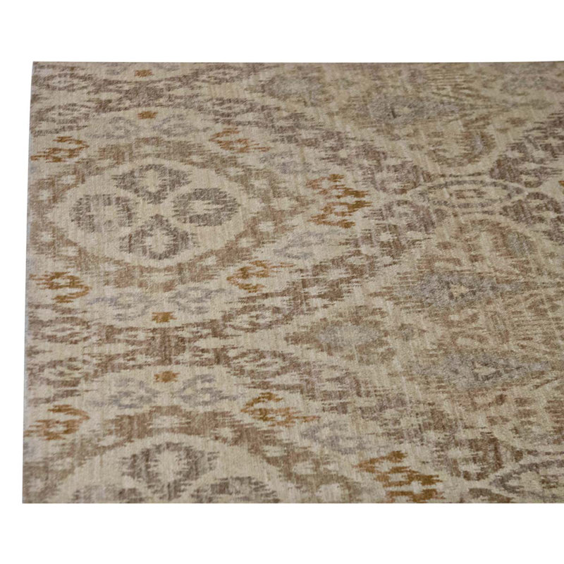 Wool Damask Area Rug