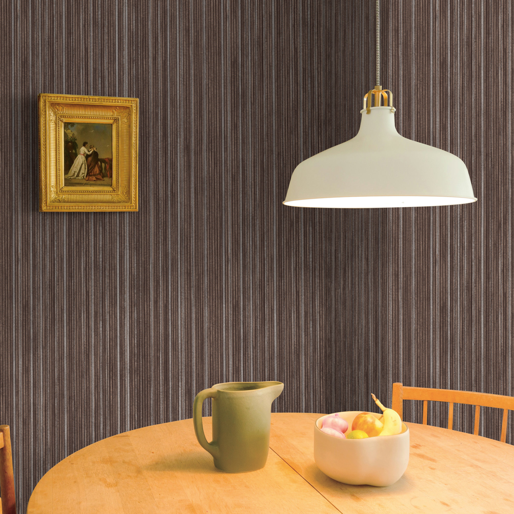Faux Grasscloth Peel and Stick Wallpaper, 33" L x 20.5" W, Dark Brown