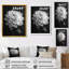 Élégante impression monochrome de Dahlia noir et blanc II - Dahlia-847735626-847735734
