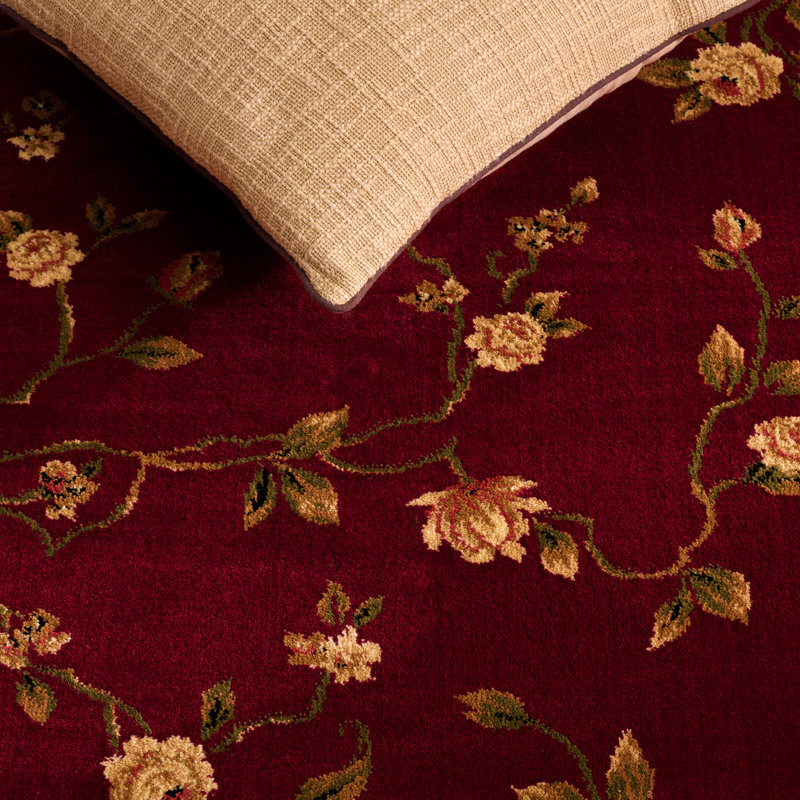 Tapis d'intérieur à motif floral Lyndhurst, Rectangle 3 pi 3 po x 5 pi 3 po