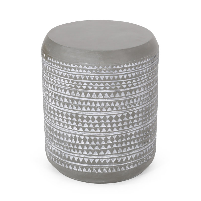 Outdoor Lightweight Concrete Side Table