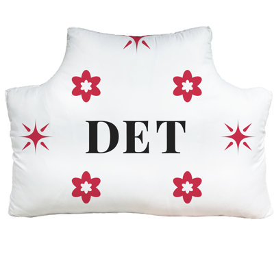 Detroit Basketball Headboard Pillow Queen 59.5 inch x 29.5 inch