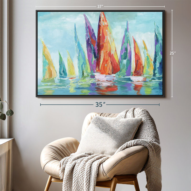 «Fine Day Sailing I», 25" H x 37" W