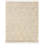 Casablanca Wool Moroccan Area Rug in Ivory/Grey-2003932212
