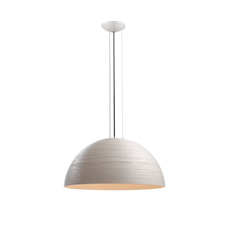 Tyrone 126-Light LED Pendant, 200cm H x 72cm W x 72cm D, White lacquer