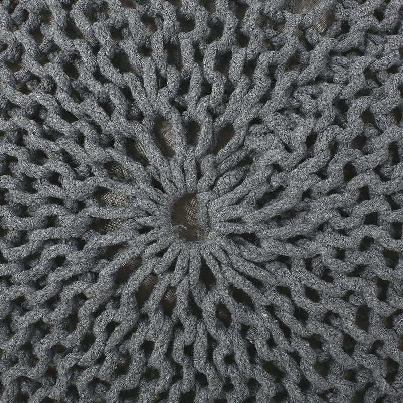 Cotton Round Pouf