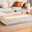 White Rectangular Coffee Table With 2 Spacious Drawers And Led Lighting Effects Lights &-1726850834