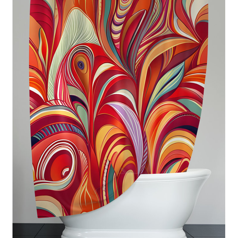 Rideau de douche Kartik, 72" H x 70" W