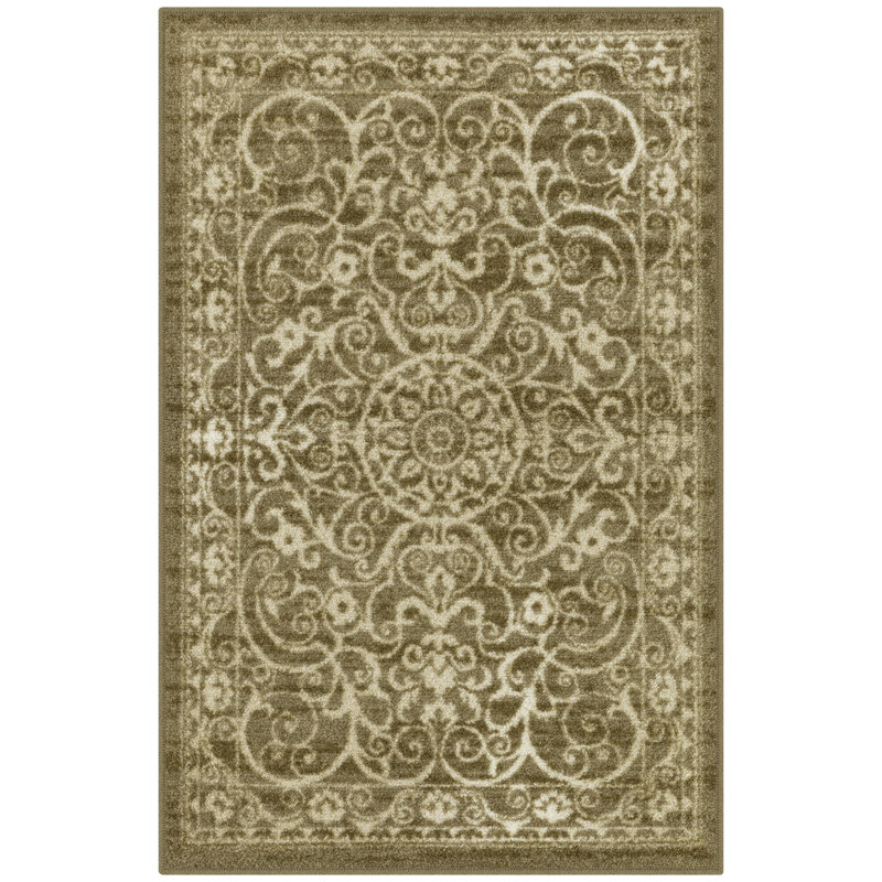 Dreyfuss Oriental Intense Area Rug, Rectangle 1'8" x 2'10", Beige 