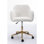 Fauteuil de bureau rotatif à hauteur réglable en tissu avec nouilles modernes en métal Modern