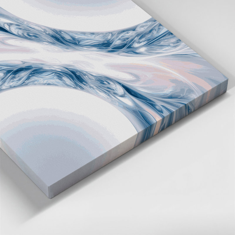 "Gradient Abstract" 68, art mural sur toile grise, H 8 po x l 10 po