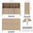 Guinna 6-Cube 3-Door Wood Bookcase-246873507