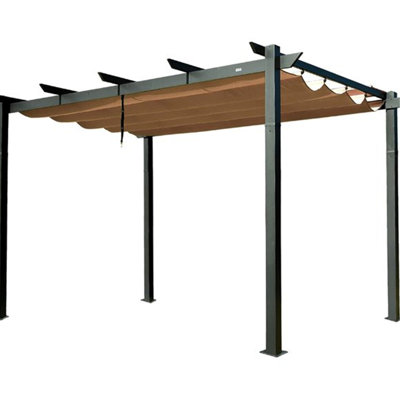Aluminum Pergola For Outdoor - Sun Shade, Weather , Structure Deck With Canopy Frame, Patio Garden, 156 Inch X 120 93.6