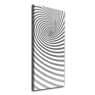 Spiral With Stripes - Wrapped Canvas Print