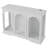 47.2"W Sideboard Buffet Cabinet with 3 Glass Doors, Adjustable Shelves, LED and Human Body Sensors-1477457383