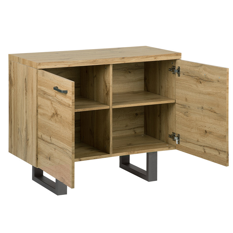 Appomattox Sideboard, Light Wood/ Grey