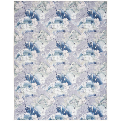 Ariana Machine Washable Cotton Area Rug with Non-Slip Backing
