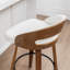 Swivel Upholstered and Faux Leather Bar Stool-747154750-747154754