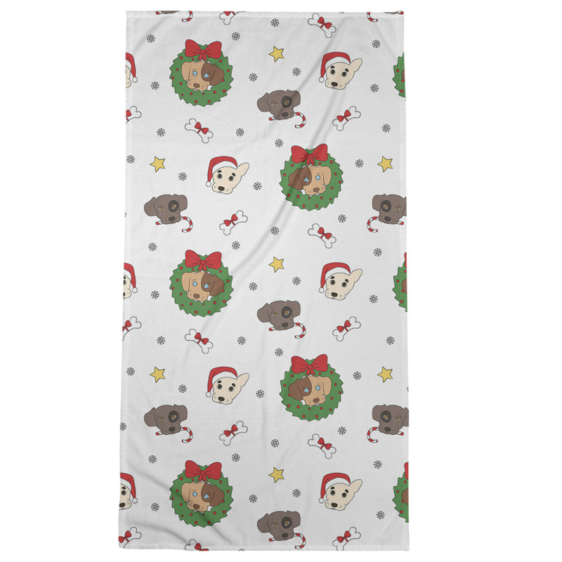 Beach Towel, White, Poly/Cotton