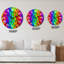 Rainbow of Abstract Colorful Blocks - Horloge murale à motifs-1601835371