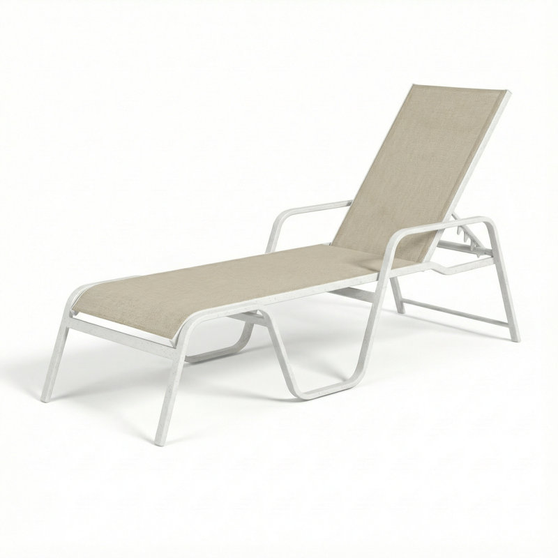 Chaise, Augustine Oyster II/River White