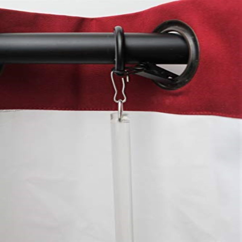 Accessoire de rideau Malott, Noir, L 72 po